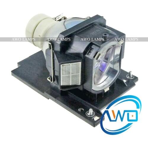 AWO Replacement Projector Lamp DT01022 /CPRX80LAMP with Housing for HITACHI CP-RX78/RX78W/RX80/RX80W/ED-X24