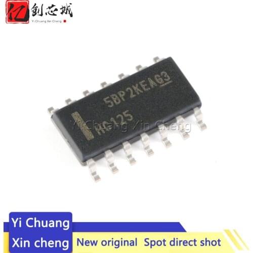10PCS 74HC125D SOP14 74HC125 SOP SN74HC125DR SOP-14 SN74HC125 SMD new and original IC