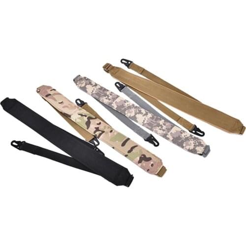 2 Two Point Shoulder Rifle Strap With QD Metal Buckle Adjustable Bungee Tactical Airsoft Mount Bungee System Kit Gun Sling