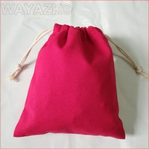 50pcs/lot)red gift bag cotton