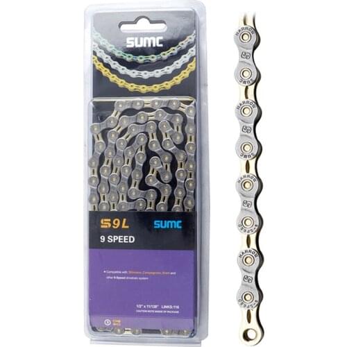 Bicycle Shifting Chain Bike Chain 9 Speed Semi-Hollow Bicycle Chain Accessories