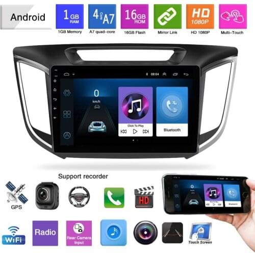 Car Android 10.1 2GB+32GB Car multimedia Video player For hyundai Creta ix25 2015-2019 2din Radio no dvd