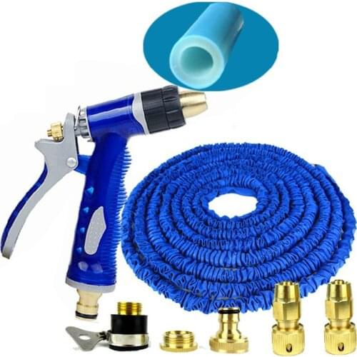 Household Telescopic Pipe Watering Hose Pipe Portable Washing Device 30m