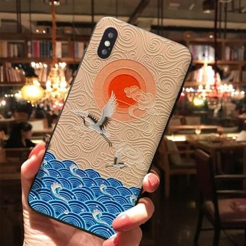 Art 3D Emboss Phone Case For Xiaomi Redmi POCO X2 F2 Pro Note 7 8 9 Pro 8T 7A 8A 10 9 8 Lite 9T 9Tpro Soft Prevalent Matte