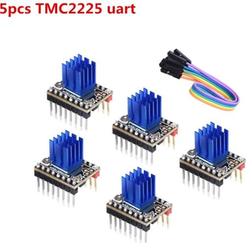 BIGTREETECH driver TMC 2225 V1.0 UART mode TMC2225 stepper motor driver stepstick module For SKR V1.3 mini E3 3D Printer driver