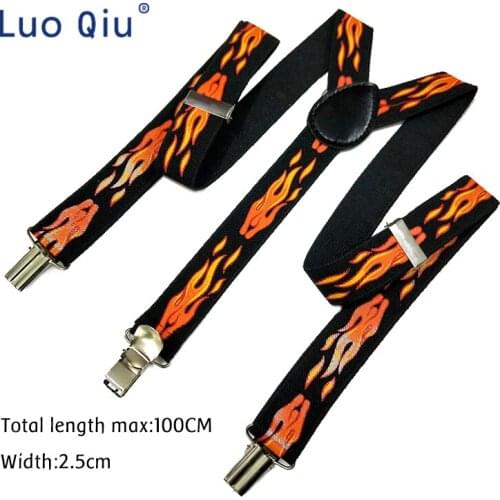 Hot Sale Adjustable Elasticated Adult Suspender Straps Unisex Women Men Y Shape Elastic Clip-on Suspenders 3 Clip Pants Braces