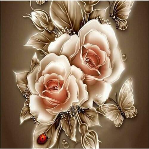 KEXINZU Full Square/Round Drill 5D DIY Diamond Painting "Rose Butterfly" Embroidery Cross Stitch 5D Home Decor Gift Y46000