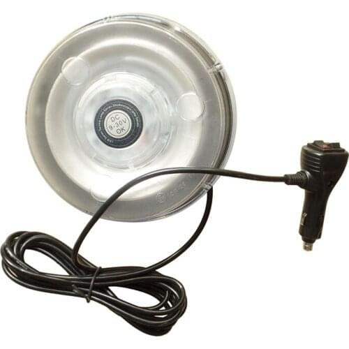 Round Roof Strobe Light School Bus Patrol Car Highlight LED Magnetic Warning Light Mini Strobe Light