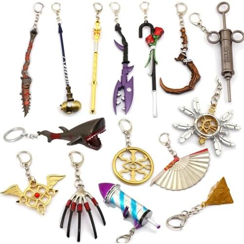 2019 Hot Game Identity V Keychain Cartoon The Fifth Personality Whistle Hand Sword Mechanic Coordinator Pendant Keyring llaveros