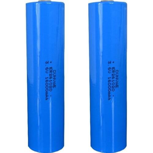 2Pcs ER261020 261020 16000mAh 3.6V Li-SOCl2 Battery Double C Lithium Batteria For electricity meter,gas meter,medical devices