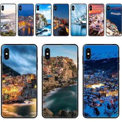 Favorite Mountain Old Town Area For Xiaomi Mi Note A1 A2 A3 5 5s 6 8 9 10 SE Lite Pro Ultra Black Soft TPU Cell Phone Case