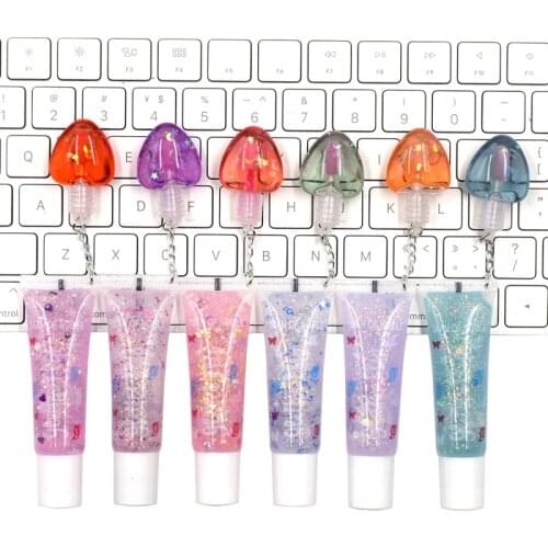 Lip Oil Plus Peach Heart Love Transparent Colorless Lip Gloss Balm Moisturizing Reduce Lip Fine Lines Mask Lip Gloss