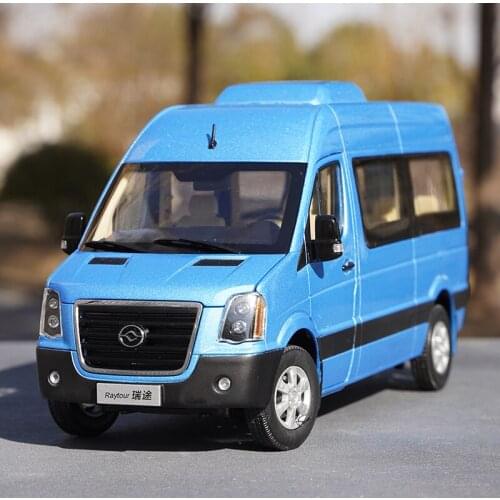 1:24 Scale Huanghai Bus Ruitu Commercial Vehicle Model Metal Toys Alloy Diecast Car Models for Collection Souvenir Gift Display