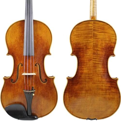 Master Performance!A Strad Viola Copy,17 inch,Aubert bridge! "European Wood" Oil Varnish