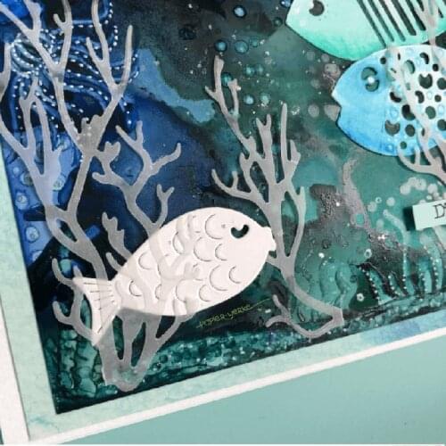 Fish Metal Cutting Dies Stencil Scrapbooking DIY Album Stamp Paper Card Emboss