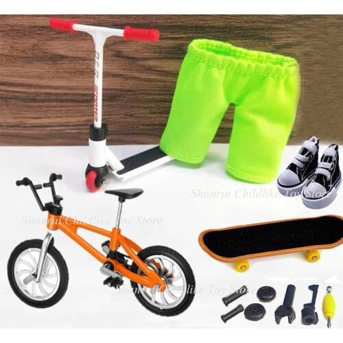 2021 Alloy Finger Scooter with Mini Scooters Tools and Finger Board Accessories Mini Skateboard Finger Toy for 3+ Years Old Kid