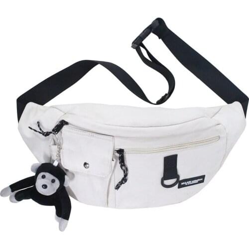 Mens Chest Bags Solid Color Trend Simple Shoulder Bag Canvas Light Large Capacity Belt Bag Mini One Shoulder Backpack