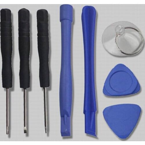 Wholesale 500 sets (8pcs/set) 8 in 1 Repair Pry Kit Opening Tools With 5 Point Star Pentalobe Torx Screwdriver For iphone 4 4S 5
