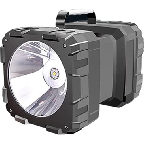 Outdoor Charging Portable Solar Work Light Wild Fishing Night Fishing Light Glare Searchlight 500 Meters Flashlight Outdoor Emer