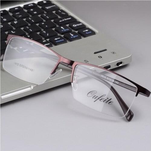 New Glasses Goggles Half Frame Glasses Frame Optical Flat Plate Glasses