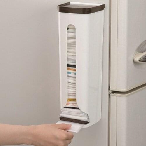 New Kitchen Organizer Portable Home Bags Wall Racks Garbage Bathroom Storage Holders Hanging Storage Plastic Racks Box