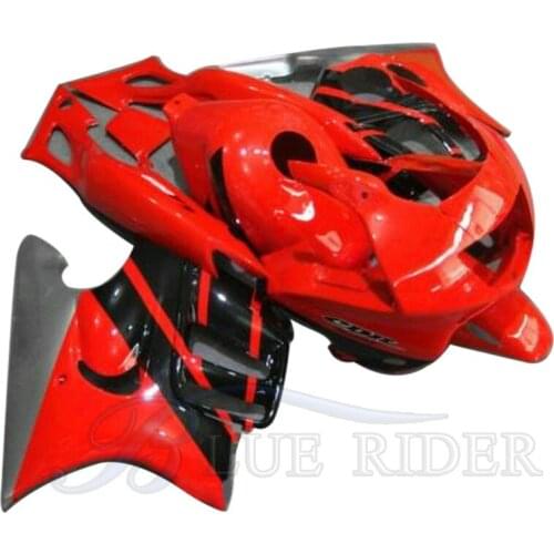 For HONDA CBR 600 F3 1995 1996 Motorcycle Full Fairing Kit Fairings Parts for CBR600F 95- 96 Red Black Bodyworks + Tank Cover