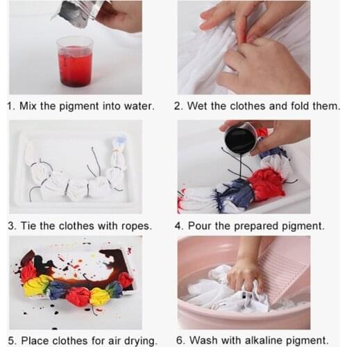 25g Tie-Dye Fabrics Powder Pigment Paint Color Crafts DIY Decorating Material 652E