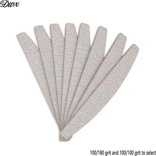 50PCS/lot Sanding Nail File Buffer For Nails 100/180 Nail Gel Tools 100/100 Manicure Zebra Sandpaper Nail Files Buff Emery Board