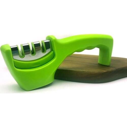 Professional 1pcs/set 3 Stages Knife Sharpener ceramics Tungsten steel sharpening system Sharpening Kitchen tools sharpener