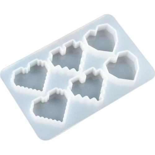 1pc Heart Shape Silicone Mold for Handmade Soap DIY Resin Heart Accessorie DIY Tools Love Gift Craft Supplies