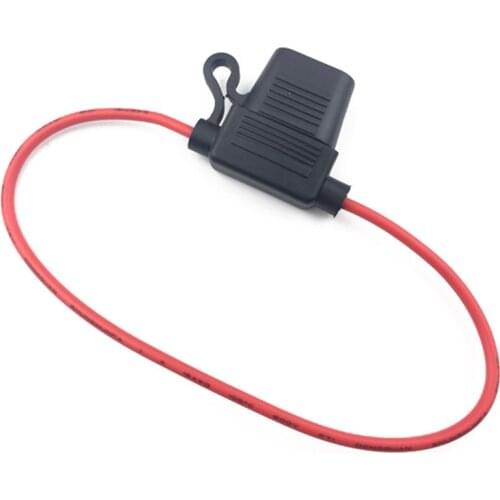 Waterproof Automotive Blade Inline Fuse Holder with Small Fuse Harness Box and 16 AWG Wire