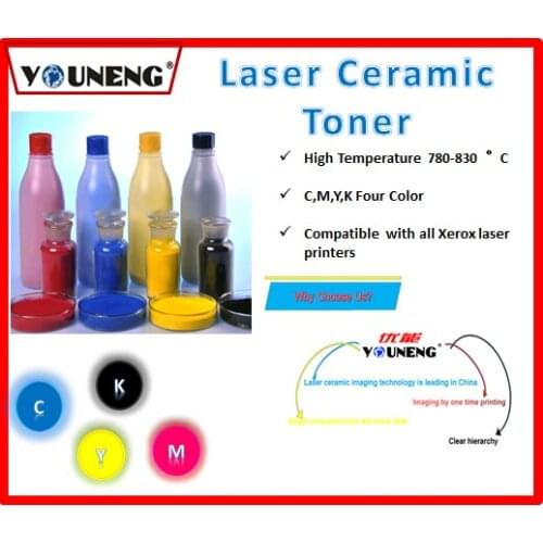 800 degree high temperature color ceramic toner powder Compatible For Ricoh and Xerox model vitrotype Prin318、3300、4350、5065、700