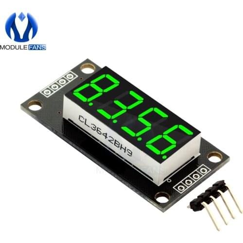 Green Color 0.36" 0.36 Inch TM1637 7 Segments Digital Display Tube 4-Digit LED Module Board For Arduino