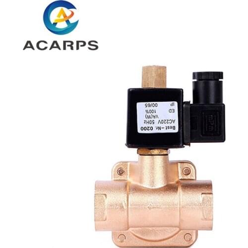 1" Pilot Operated High Pressure Normally Open Brass Solenoid Valve 220V Pilot Operated Solenoid Valve