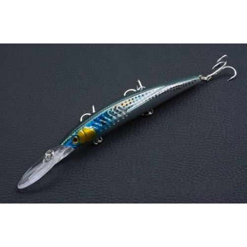 1Pcs 14.5cm/13.2g Minnow Fishing Lure Laser Hard Artificial Bait 3D Eyes Boat Sea Fishing Wobblers Crankbait Minnows Lures