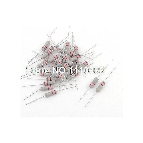 15Pairs 2 Pin 0.22 Ohm 2W Resistance Fixed Carbon Film Resistors