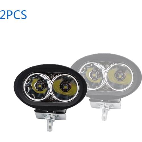 2PCS 20w Car Work Light LED Spot Beam Spotlight Lamp Headlight for Forklift Motor Truck SUV Boat Offroad White Light Color