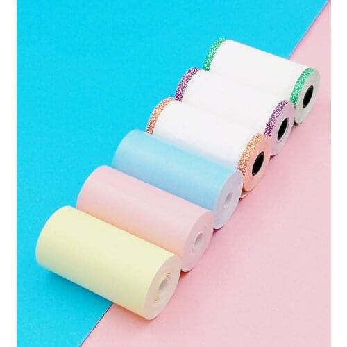 3pcs Paperang Peripage Floral and Color Thermal Paper for Paperang P1/P2/P2S & Peripage A6