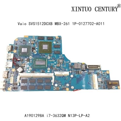 A1901298A For Sony Vaio SVS1512DCXB MBX-261 Laptop Motherboard 1P-0127702-A011 w/ i7-3632QM N13P-LP-A2 100% tested working