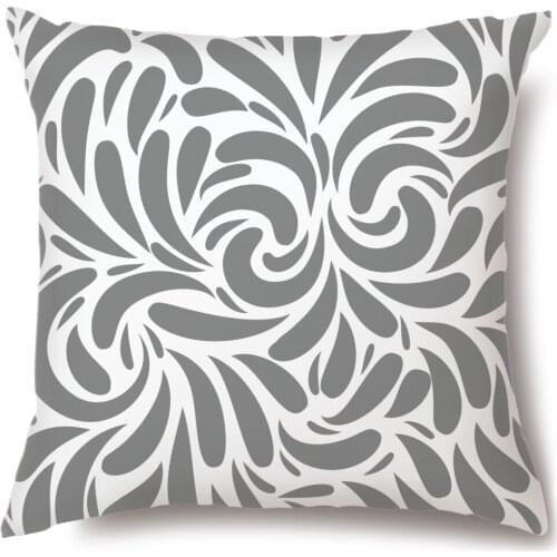 Artinlive New Gray Geometrical Hemp Pillowcase Plain Sofa Cushion Cover Cotton Linen Simple Pillowcases Fashion Decorate