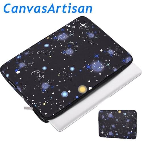 Brand CanvasArtisan Laptop Bag11,12,13,14,15,13.3,15.4,15.6, Starry Sky Sleeve Case For Macbook Air Pro Computer,Dropship F016