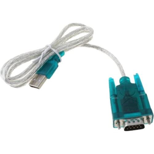 Black USB To RS232 RS-232(DB9) Serial Cable Standard Adapter Converter For PC