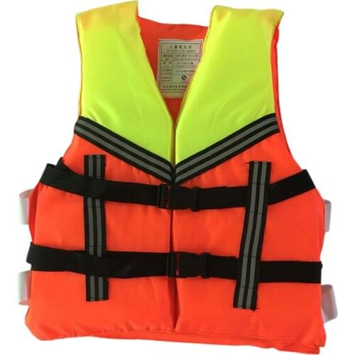 Unisex Child Float Jacket Kids Swim Vest Life Jacket Ski Vest Flotation Adjustable Safety Strap Children Swimwear Age 4-12 Years
