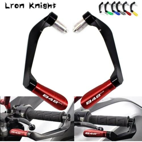 For DUCATI 848 EVO 848EVO Motorcycle Handlebar CNC Grips Guard Brake Clutch Levers Guard Protector