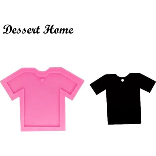 DY0046 DIY epoxy resin molds Short-sleeved T-shirt shape mold for keychains jewelry