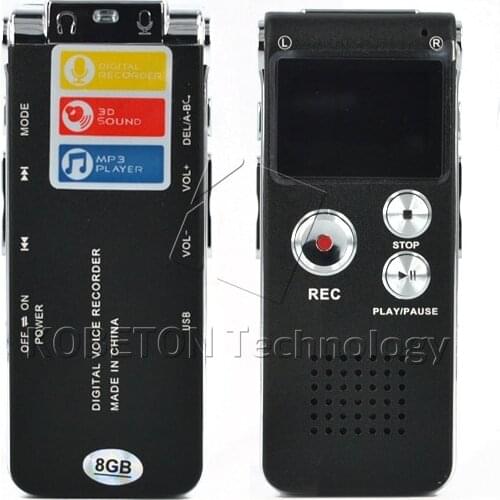 Kebidumei 2018 Mini USB Flash Pen Recorder Disk Drive 8GB Digital Audio Voice Recorder 650Hr Dictaphone 3D Stereo MP3 Player