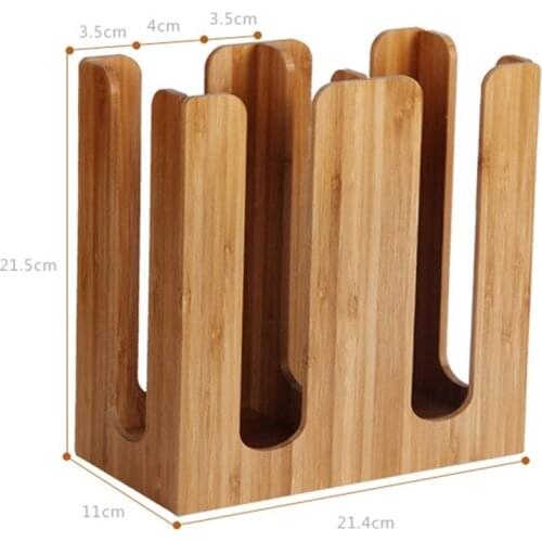 Coffee Drink Food Store Shop Bar Counter Paper Cup Storage Holders Racks Disposable Plastic Cup Collection Acrylic Bamboo Box