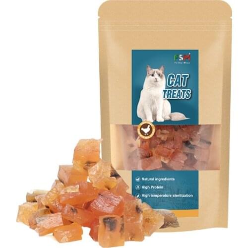 Pet Food Chicken Seaweed Small Pieces 50g Factory Direct Cat Snacks Nutrition Calcium Supplement Small Molar Snacks Pet Snacks