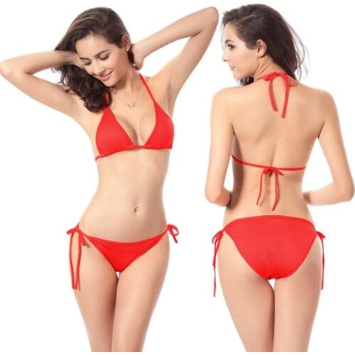 Hot Sale 2016 summer sexy Bikini women bikini set bandage Split swimsuit brazilian multi-color victoria swimwear