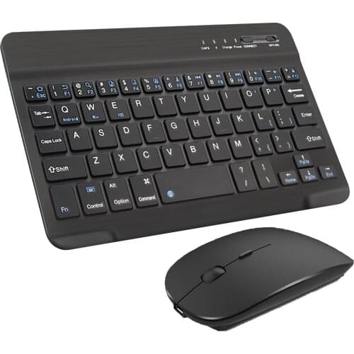 Mini Frosted Feel Bluetooth Keyboard Mouse Set Portable Lightweight Cordless Keyboard For IPad PC Computers Mobile Phones